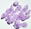 25 9mm Transparent Matte Alexandrite Three Petal Flower Drop Beads